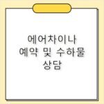 에어차이나 중국항공 예약 수하물 고객센터 전화번호 안내