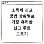 소득세 신고 방법 상황별로 가장 유리한 신고 루트 고르기